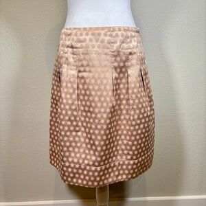 Anthropologie elevenses Tan Pleated Skirt Size 6